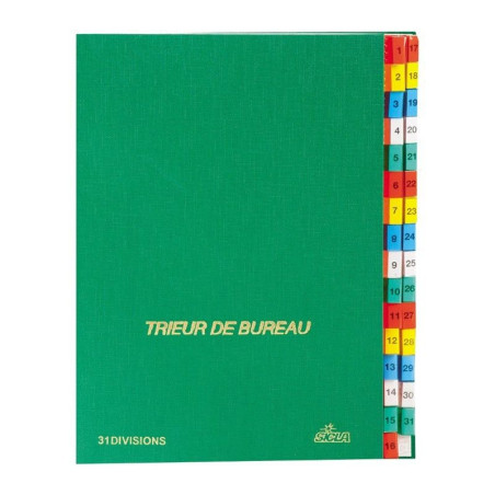 Trieur de bureau en simili cuir