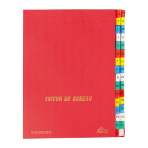 Trieur de bureau en simili cuir