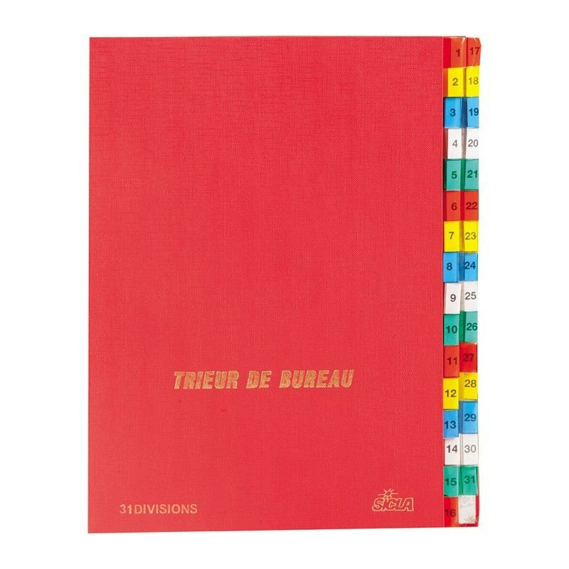 Trieur de bureau en simili cuir