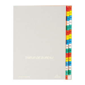 Trieur de bureau en simili cuir