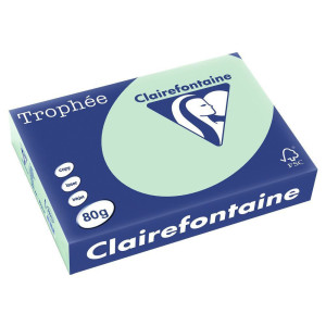 Papier Trophée - vert - teinte pastel - 80 g - A4 - ramette de 500 feuilles