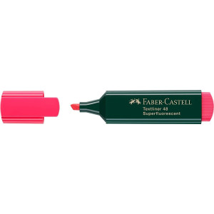 Faber-Castell 516615 Textliner 48 Surligneur Rouge Fluo