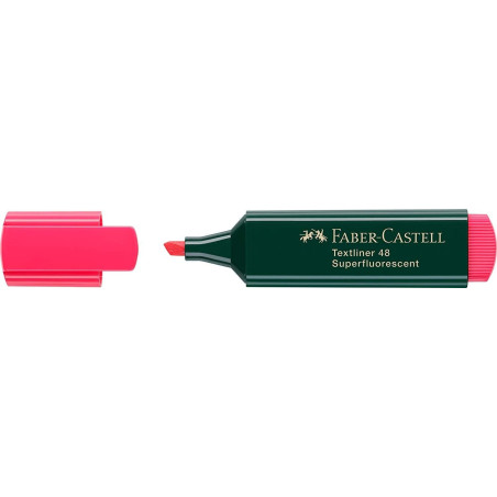 Faber-Castell 516615 Textliner 48 Surligneur Rouge Fluo