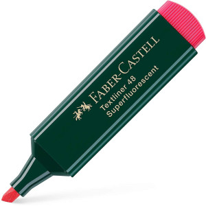Faber-Castell 516615 Textliner 48 Surligneur Rouge Fluo