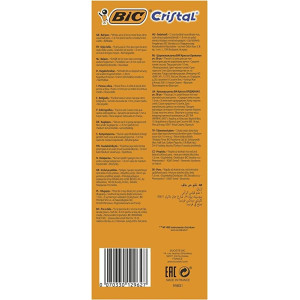 BIC Cristal Original Ecriture Stylos-Bille Pointe Moyenne (1,0 mm) - Design Fonctionnel - Couleur Verte, Boîte de 50