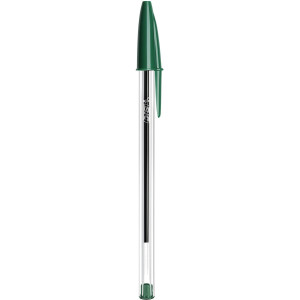BIC Cristal Original Ecriture Stylos-Bille Pointe Moyenne (1,0 mm) - Design Fonctionnel - Couleur Verte, Boîte de 50