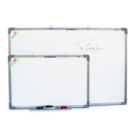 Tableau Blanc Magnétique, avec cadre en aluminium et porte-marqueurs