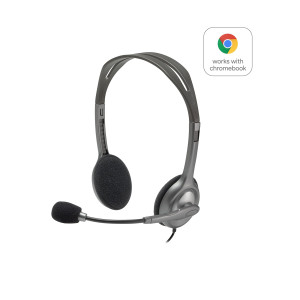 Logitech H110 Stereo Headset Casque Arceau Connecteur de 3,5 mm Gris