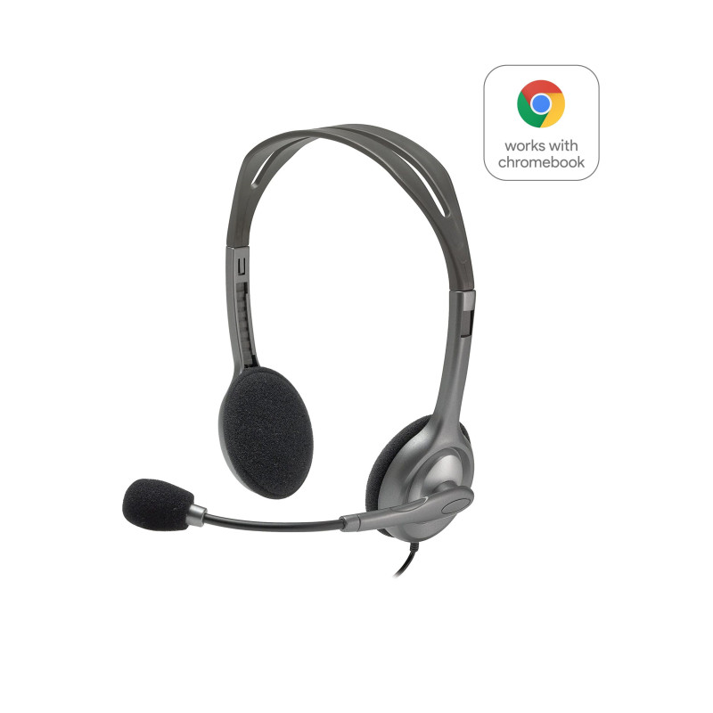 Logitech H110 Stereo Headset Casque Arceau Connecteur de 3,5 mm Gris