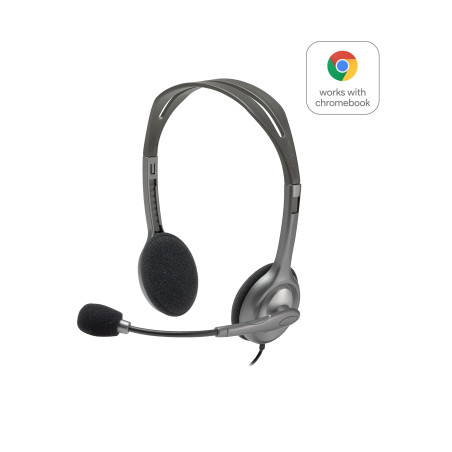 Logitech H110 Stereo Headset Casque Arceau Connecteur de 3,5 mm Gris